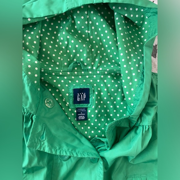 GAP Green Windbreaker - Girls 3 Years Old - Picture 6 of 7